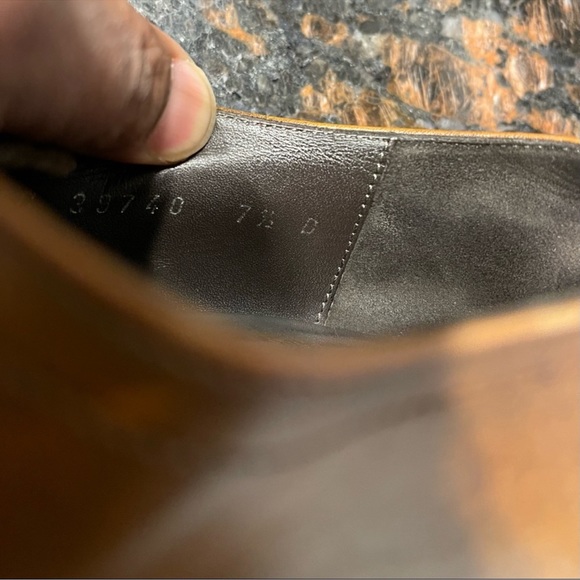 Salvatore Ferragamo Dress Shoes Brown Sz 7.5 - Picture 4 of 16